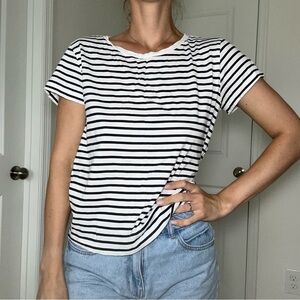 H&M top white and black size S